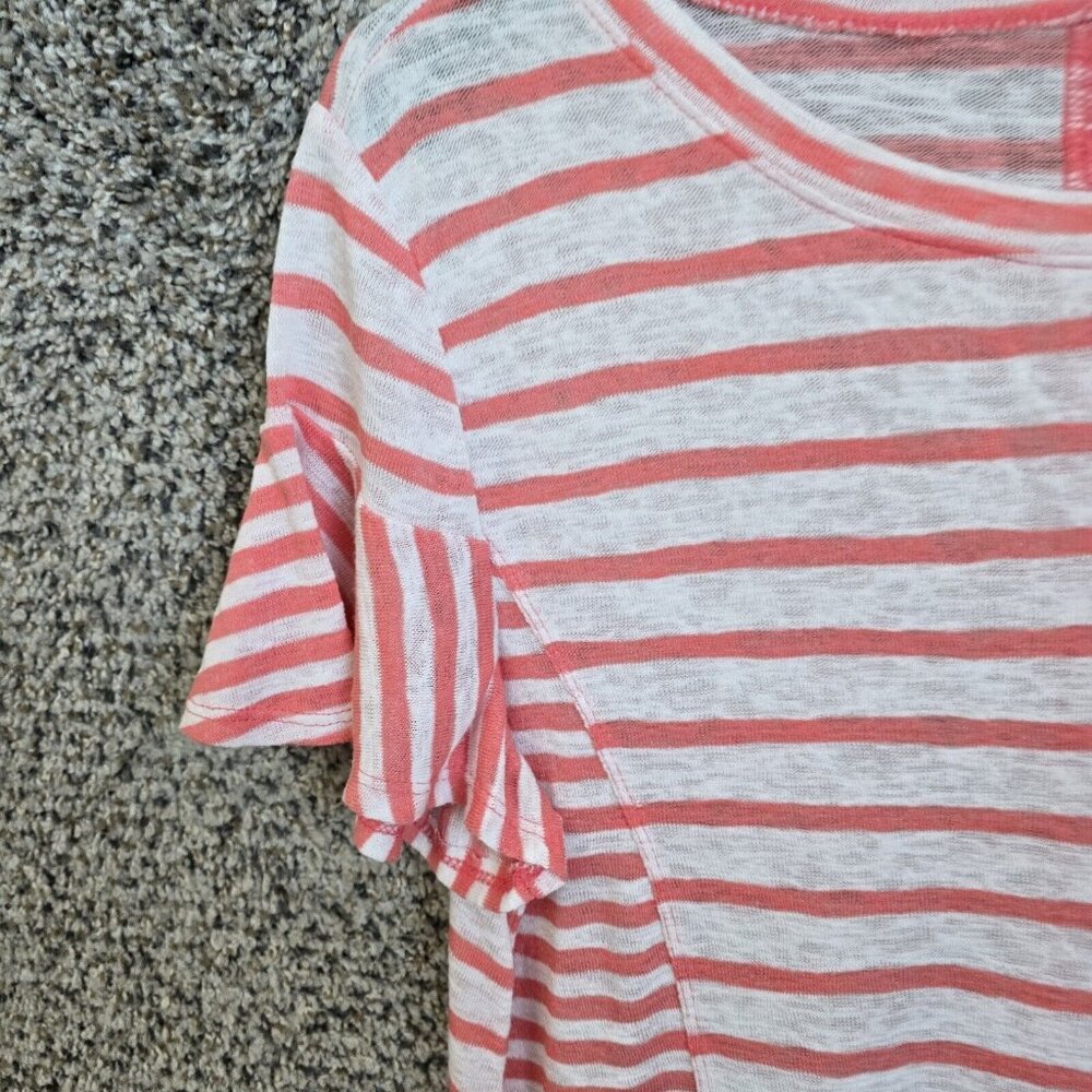 Lane Bryant Top Womens‎ Plus 14/16 Pink Striped Scoop Neck Rayon Blend Ladies - Picture 3 of 7